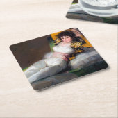 The Clothed Maja, Francisco Goya, 1798-1803 Kartonnen Onderzetters (Schuin)