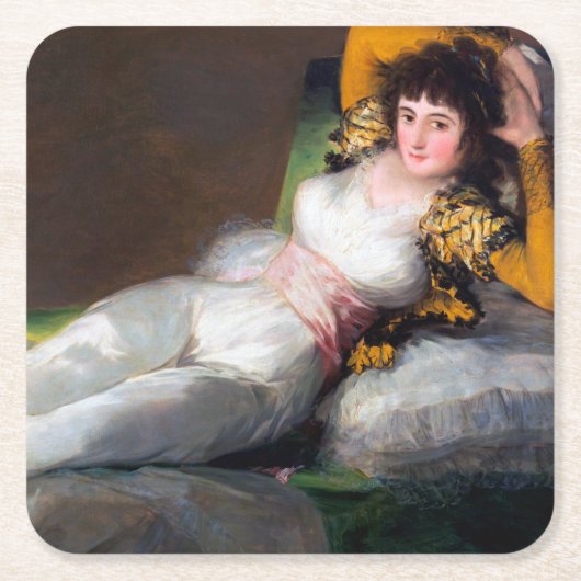 The Clothed Maja, Francisco Goya, 1798-1803 Kartonnen Onderzetters (Voorkant)