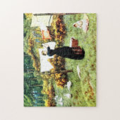 The Clothes Line door Helen Allingham Legpuzzel (Verticaal)