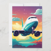 The Cloud 9 Fly Schattige Sky Joy Vliegtuig 1e Ver Kaart (Achterkant)