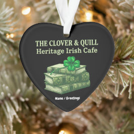 The Clover & Quill: Heritage Iers Café Keltisch  Ornament