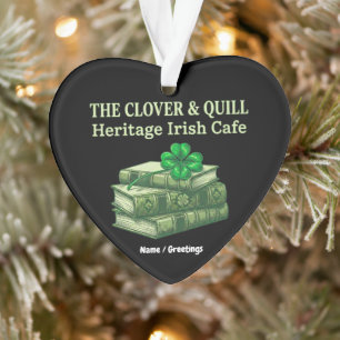 The Clover & Quill: Heritage Iers Café Keltisch Ornament