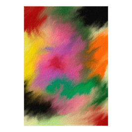 The clown in the rain foto afdruk