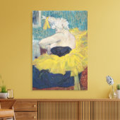 The Clowness Cha-U-Kao in a Tutu, 1895 Canvas Afdruk (Insitu (Woonkamer))