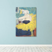The Clowness Cha-U-Kao in a Tutu, 1895 Canvas Afdruk (Insitu (Houten vloer))
