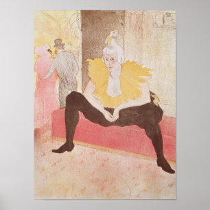 The Clowness Cha-U-Kao Seated, 1896 Poster