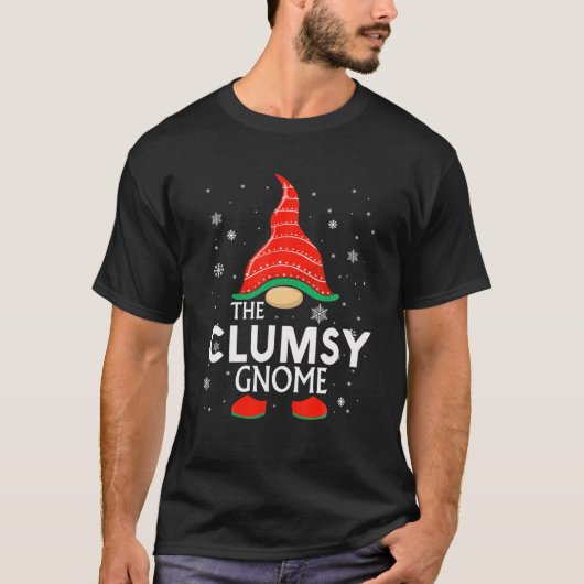 The Clumsy Gnome Family Christmas Pajama Clumsy Gn T-shirt (Voorkant)