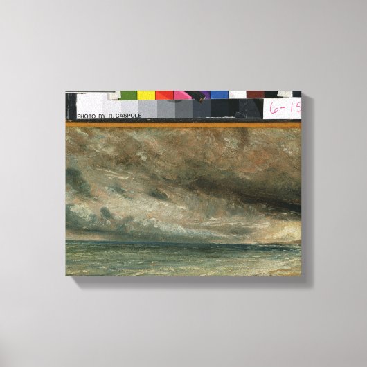 The Coast at Brighton - Stormy Evening, c.1828 (oi Canvas Afdruk (Voorkant)