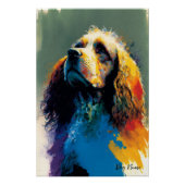 The Cocker Spaniel Dog - Composition 007 Perfect Poster (Voorkant)