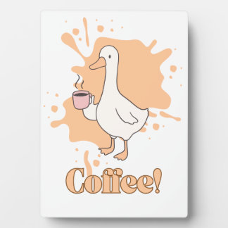 The Coffee Duck Fotoplatte Fotoplaat