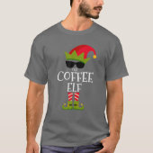 The Coffee Elf Costume Matching Family Group Chris T-shirt (Voorkant)