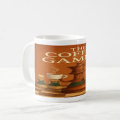 The Coffee Gambit: Cute Chess Mug Koffiemok (Voorkant links)