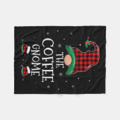 The Coffee Gnome Xmas Family Matching Plaid Christ Fleece Deken (Voorkant (Horizontaal))