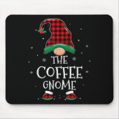 The Coffee Gnome Xmas Family Matching Plaid Christ Muismat (Voorkant)