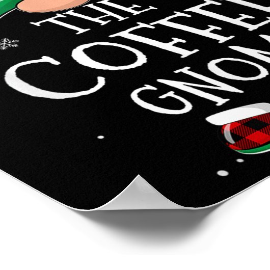 The Coffee Gnome Xmas Family Matching Plaid Christ Poster (Hoek)