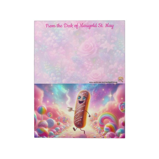 The Coffee & Tea Collection Fancy Donut Notitieblo Notitieblok (Linkerzijde)