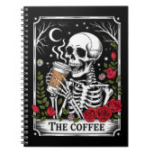 The Coffee Witchy Vibes Tote Bag – Magical Goth Notitieboek (Voorkant)