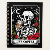 The Coffee Witchy Vibes Tote Bag – Magical Goth Planner (Voorkant)