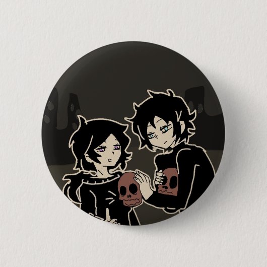 The Coffin of andy and leyley  Ronde Button 5,7 Cm (Voorkant)