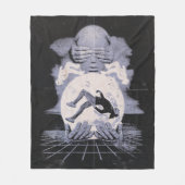 The Collapse - Techno-Dystopian Streetwear Ontwerp Fleece Deken (Voorkant)