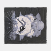 The Collapse - Techno-Dystopian Streetwear Ontwerp Fleece Deken (Voorkant (Horizontaal))