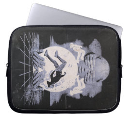 The Collapse - Techno-Dystopian Streetwear Ontwerp Laptop Sleeve