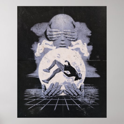 The Collapse - Techno-Dystopian Streetwear Ontwerp Poster (Voorkant)