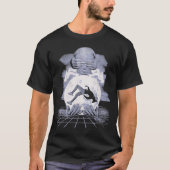The Collapse - Techno-Dystopian Streetwear Ontwerp T-shirt (Voorkant)