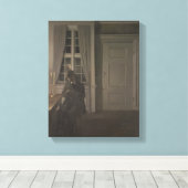 The Collector of Coins, 1904 Canvas Afdruk (Insitu (Houten vloer))