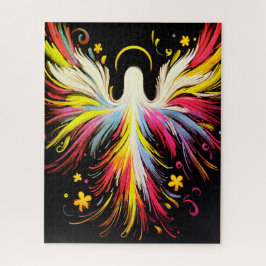 The  Colorful Abstract Floating Angel Legpuzzel