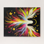 The  Colorful Abstract Floating Angel Legpuzzel (Horizontaal)