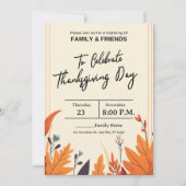 THE COLORFUL AUTUMN SEASON AND THANKSGIVING KAART (Voorkant)