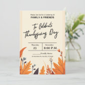 THE COLORFUL AUTUMN SEASON AND THANKSGIVING KAART (Staand voorkant)