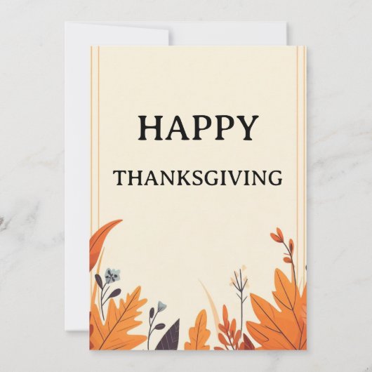 THE COLORFUL AUTUMN SEASON AND THANKSGIVING KAART (Achterkant)