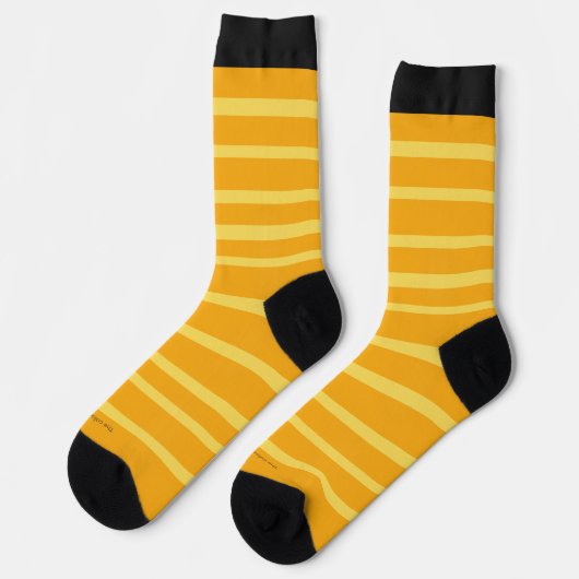 The colorful Sock, Orange, Yellow Stripes Sokken (Links)