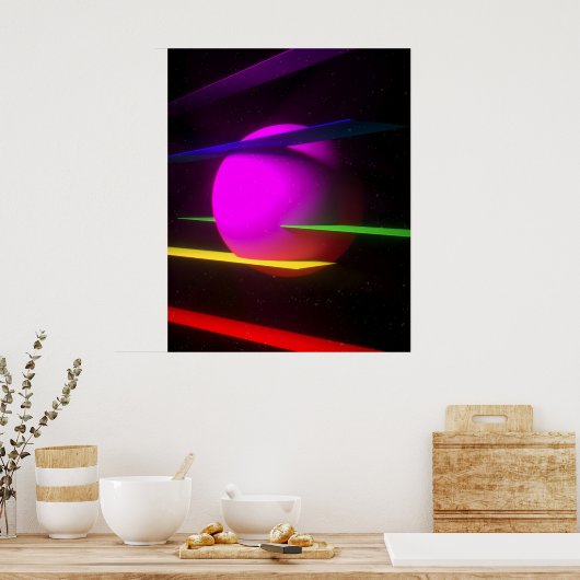 The Colors Fountain Poster (Keuken)