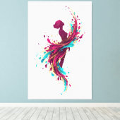 The Colors Within Canvas Afdruk (Insitu (Houten vloer))