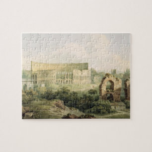The Colosseum, Rome, 1802 (m/c over grafiet op twe Legpuzzel