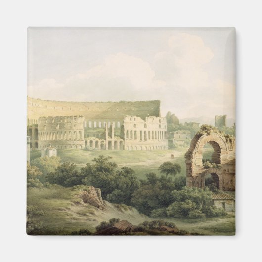 The Colosseum, Rome, 1802 (m/c over grafiet op twe Magneet (Voorkant)