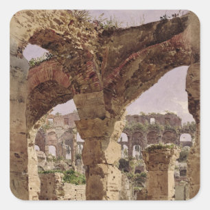 The Colosseum, Rome, 1835 Vierkante Sticker