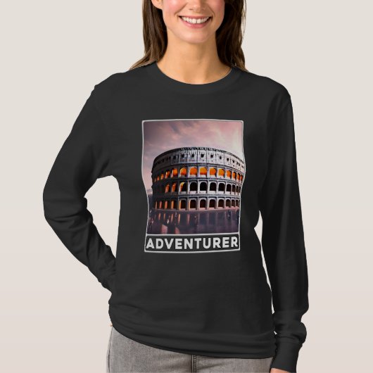 The Colosseum Rome Italy Adventurer T-shirt (Voorkant)
