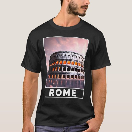 The Colosseum Rome Italy Souvenir T-shirt (Voorkant)