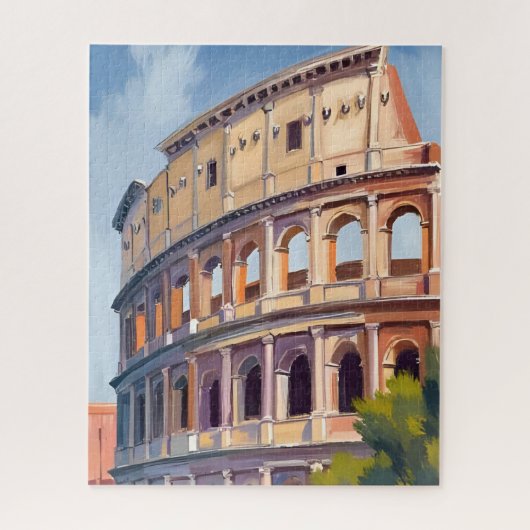 The Colosseum Rome Watercolor Travel  Legpuzzel (Verticaal)
