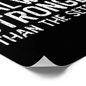 The Comeback Is Always Stronger - Motivational  Poster (Hoek)