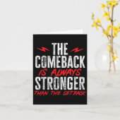 The Comeback Is Always Stronger Than The Setback M Kaart (Gele Bloem)