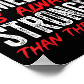 The Comeback Is Always Stronger Than The Setback M Poster (Hoek)