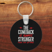 The Comeback Is Always Stronger Than The Setback M Sleutelhanger (Voorkant)