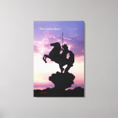 "The Coming King"® Silouette Canvas Print (Voorkant)