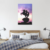 "The Coming King"® Silouette Canvas Print (Insitu (Slaapkamer))