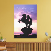 "The Coming King"® Silouette Canvas Print (Insitu (Woonkamer))